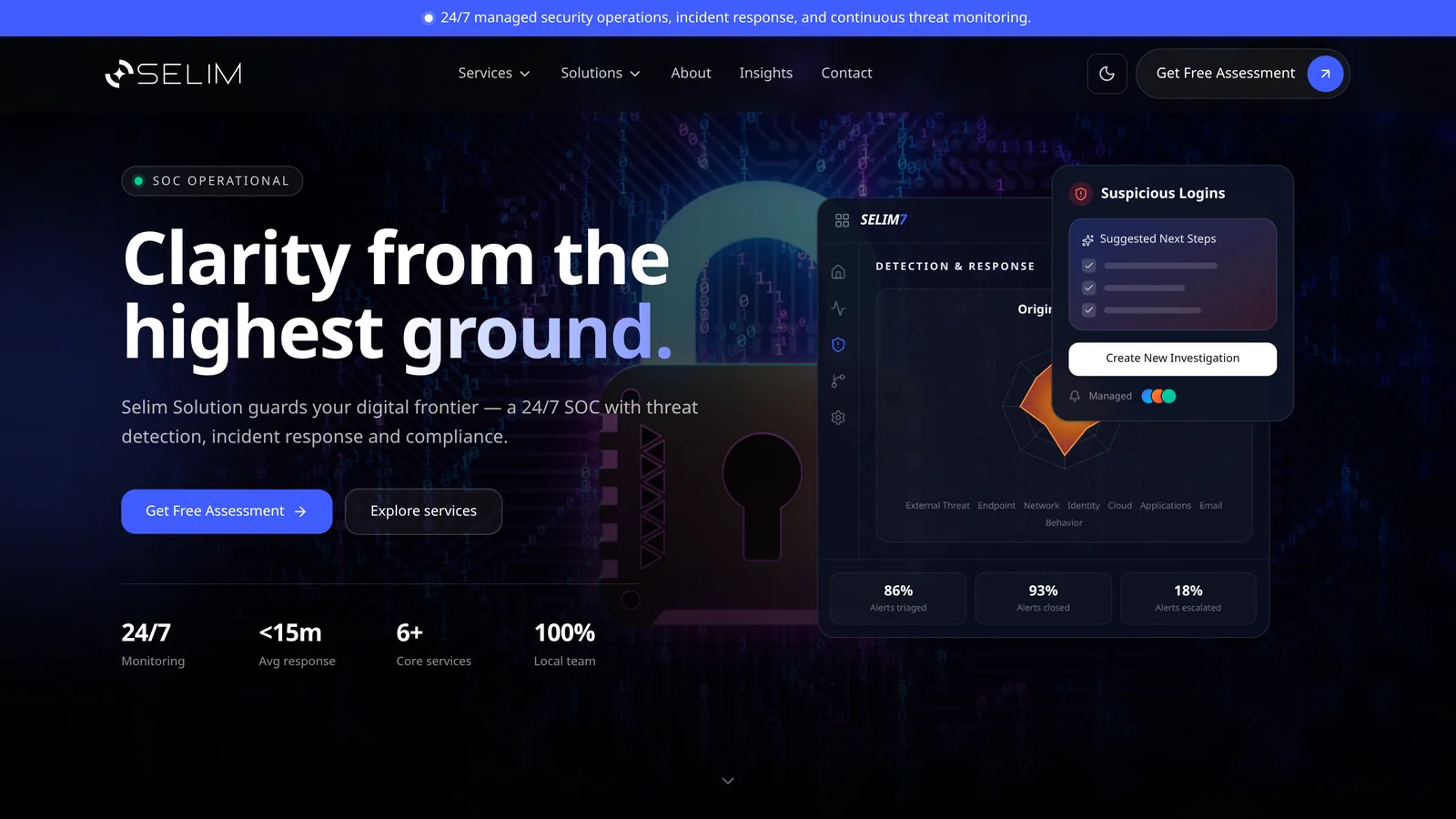 Selim Solutions homepage